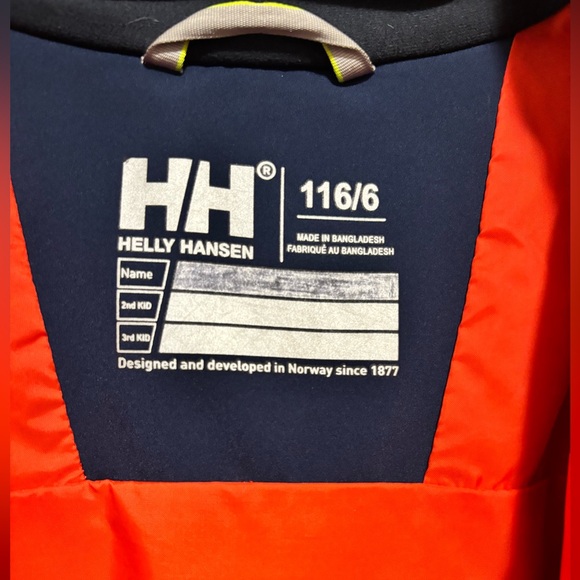 Helly Hansen Rider Kids Jacket Veste imperméable isolante • size 6 (116/6) - Picture 8 of 12